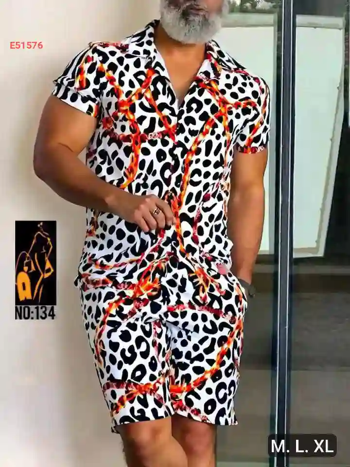 طقم شورت رجالي ماركة