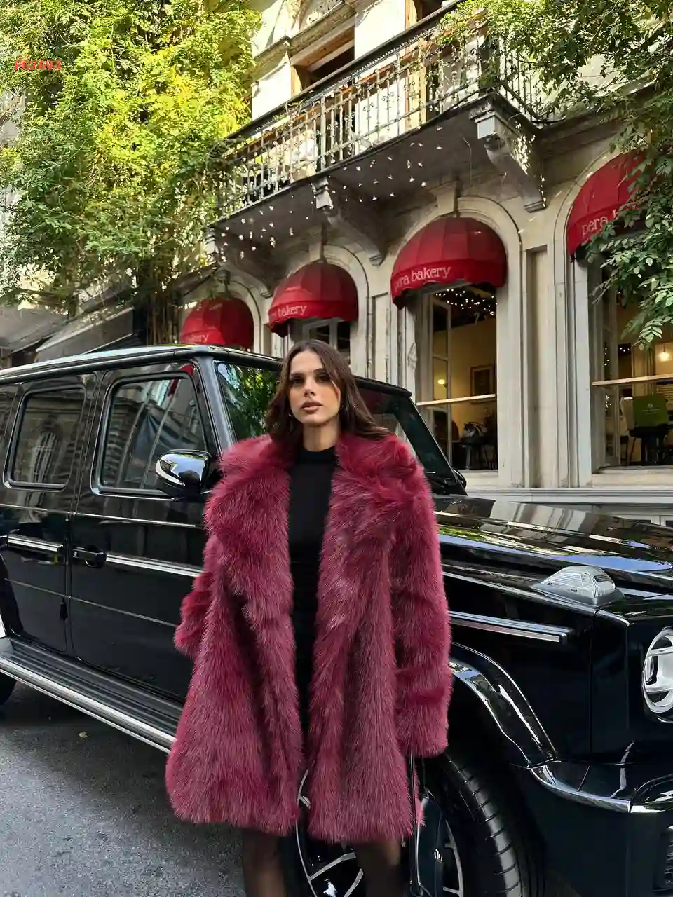 جاكيت فرو طويل