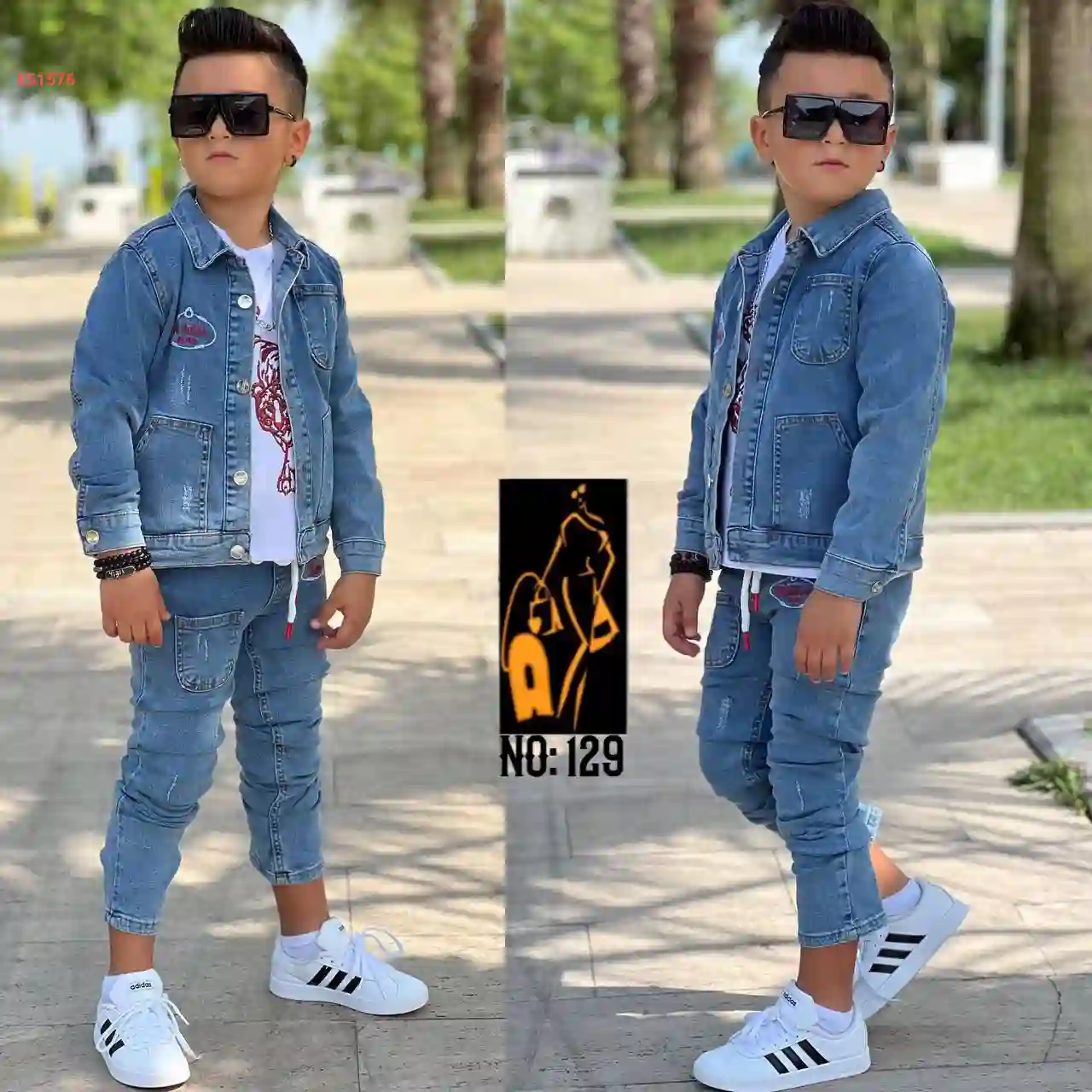 طقم جينز صبياني