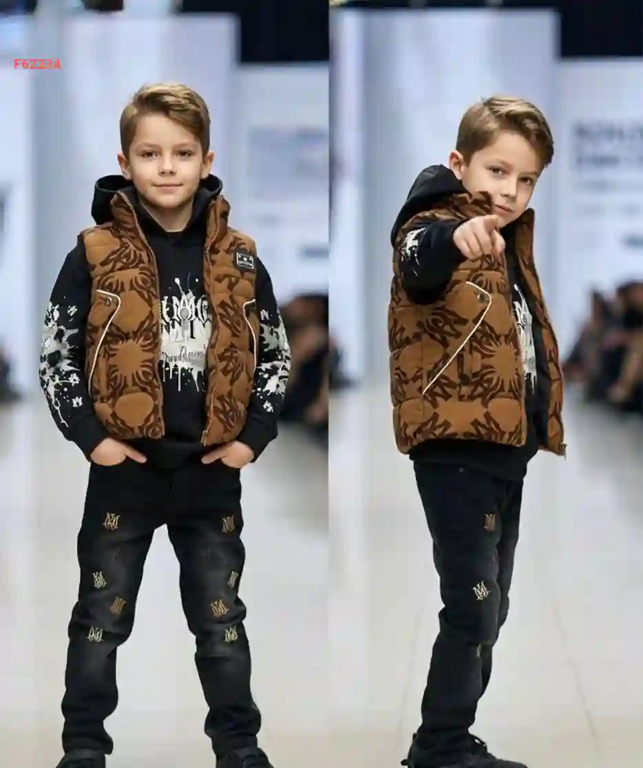 طقم صبياني شتوي 3 قطع