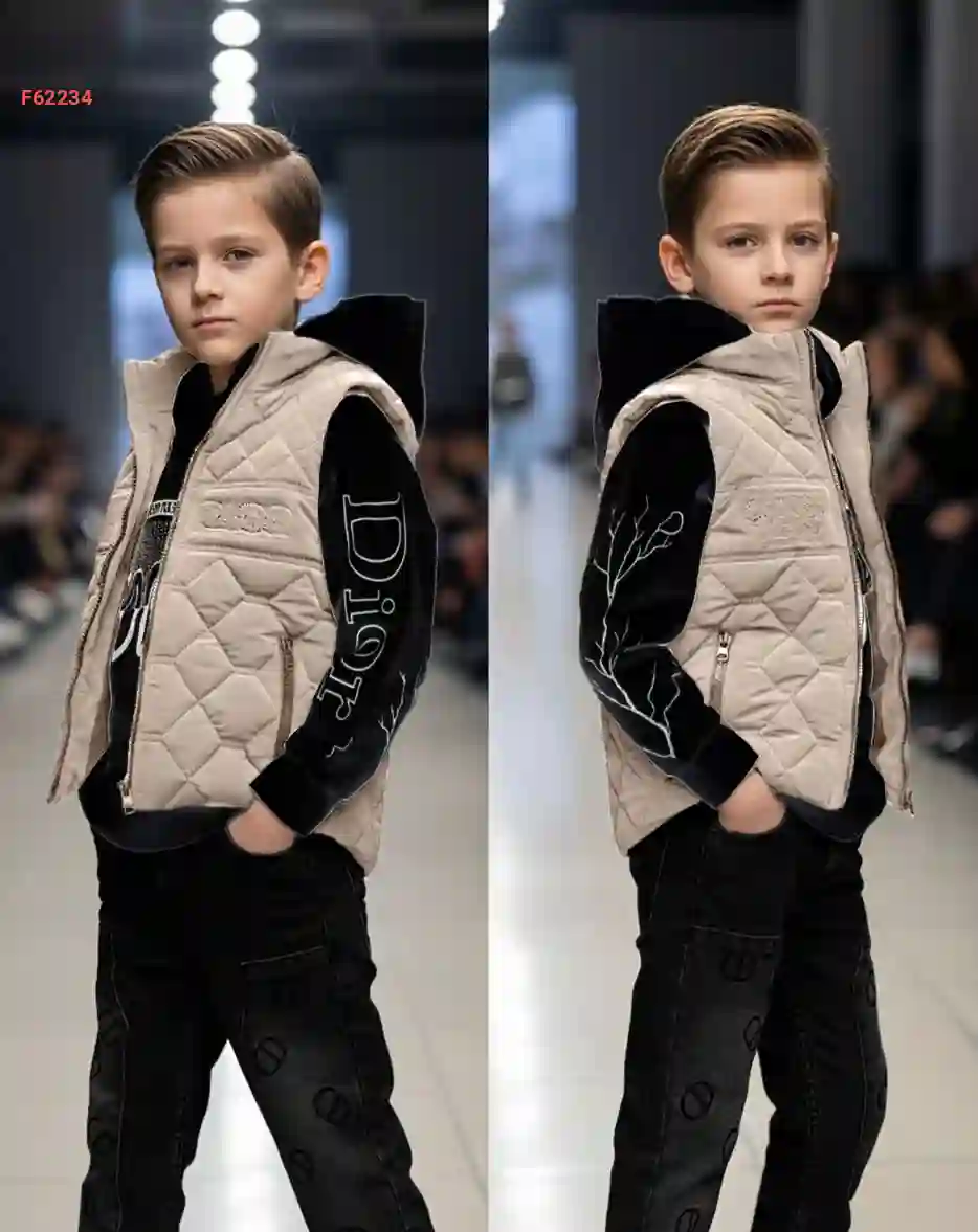 طقم صبياني شتوي 3 قطع ماركة