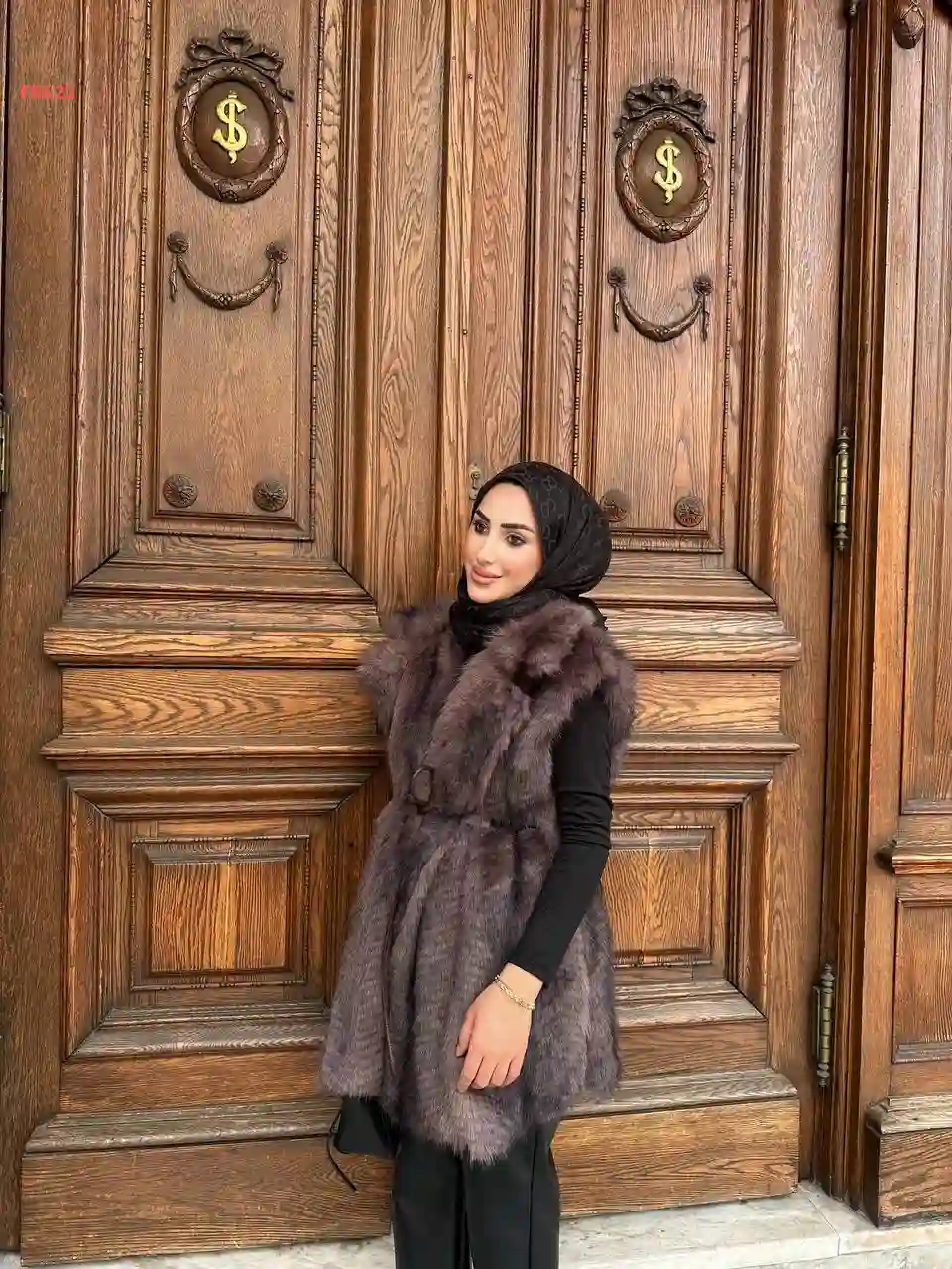 يلك فرو بزنار جلد