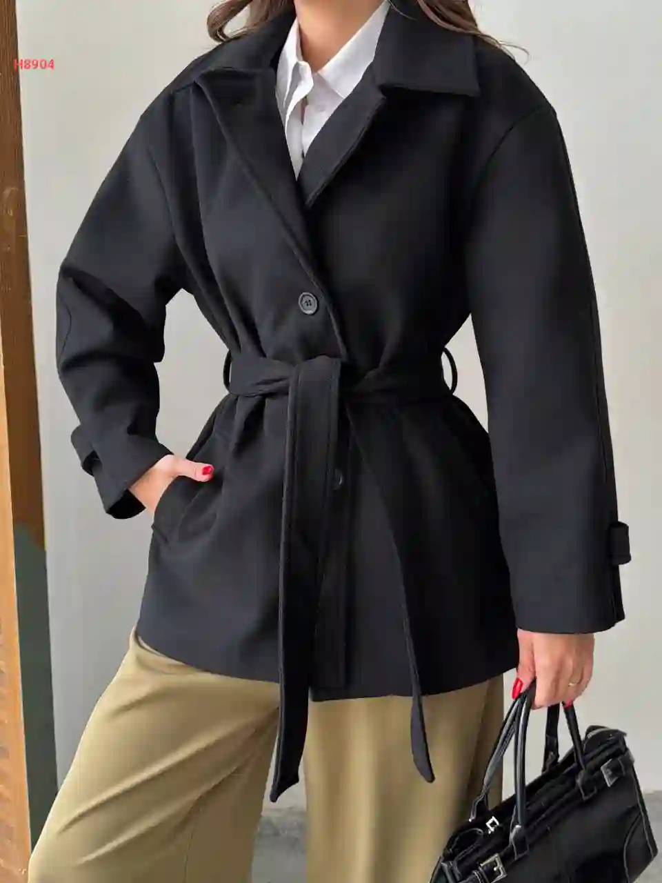 جاكيت شتوي مع زنار