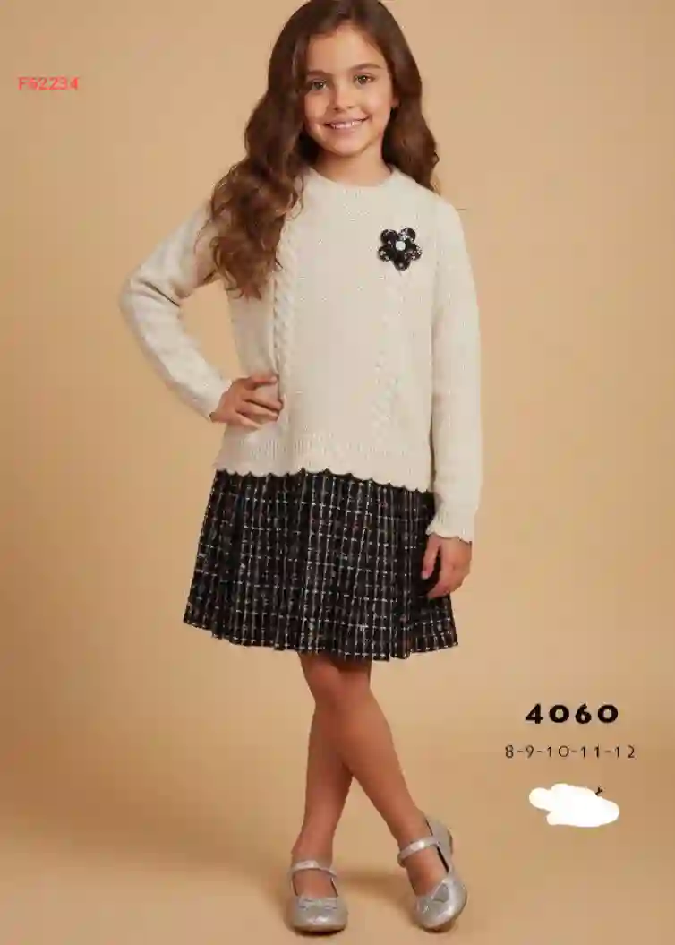 فستان بناتي شتوي