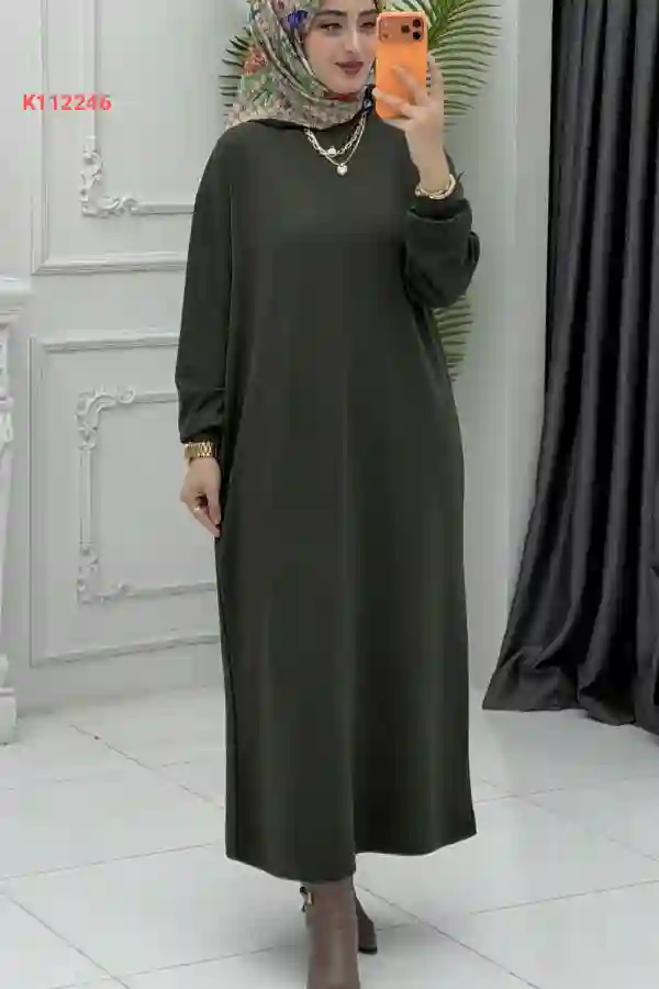 فستان اويشو طويل سادة