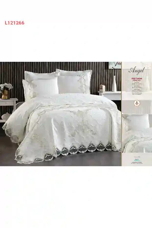 مجموعة غطاء سرير - 6 قطع