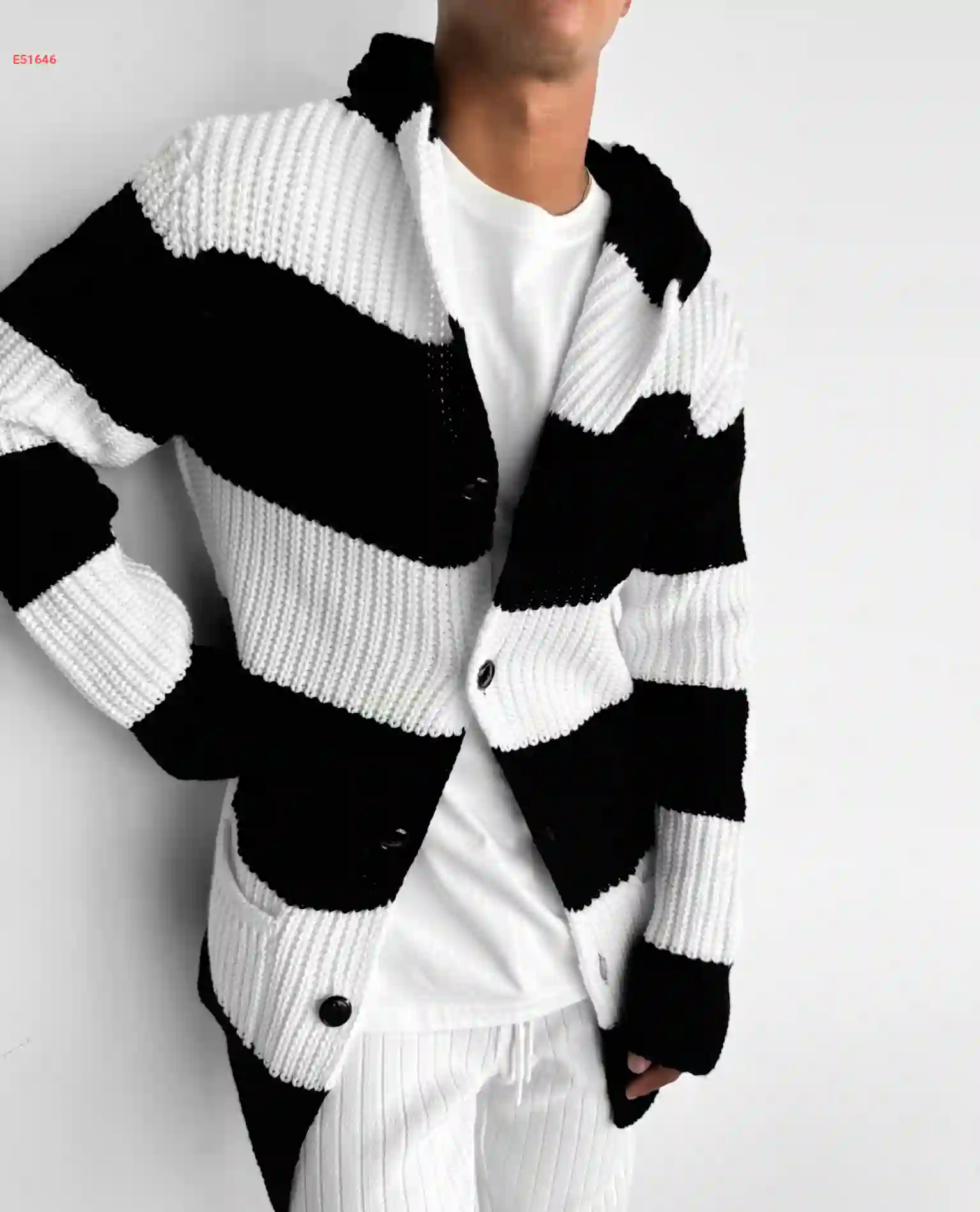 جاكيت رجالي صوف مخطط