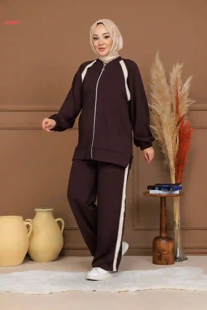 بيجامة اويشو لونين بسحاب