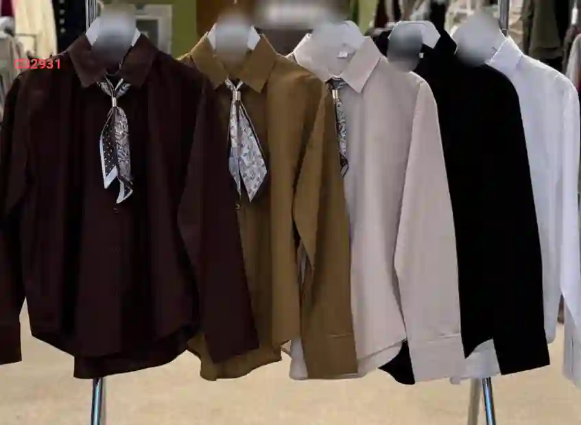 قميص كم طويل بفولار