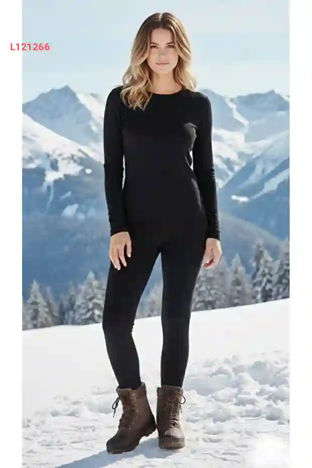 طقم قطعتين  بنطال مصوف نسائية قطنية مع كنزة