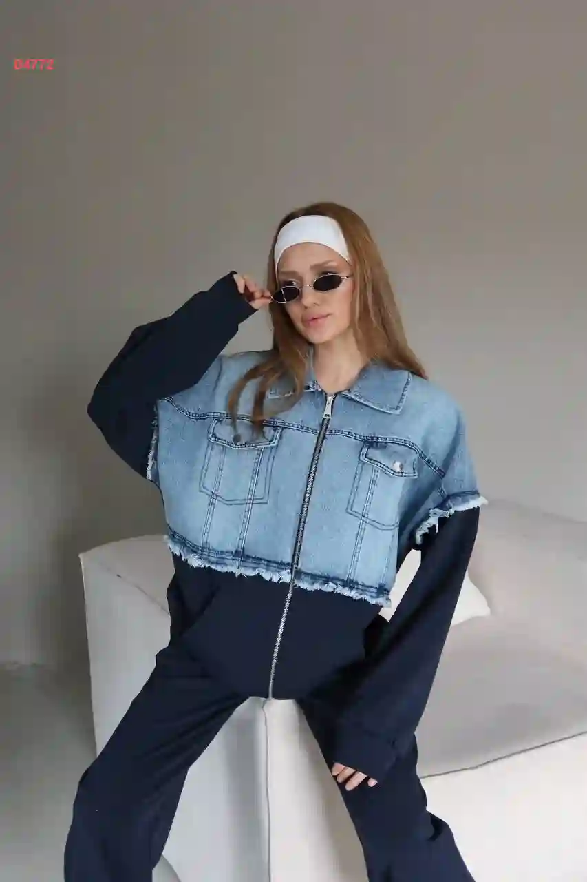 بيجامة دبل فيس بجاكيت جينز