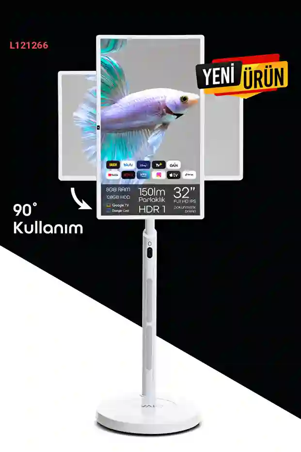 شاشة إيفايو بلس 32 بوصة FHD ذكية محمولة بنظام أندرويد