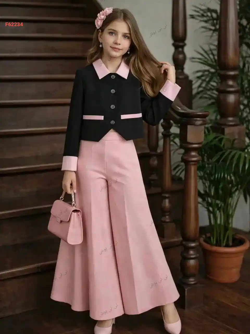 طقم بنطال بناتي مع جاكيت