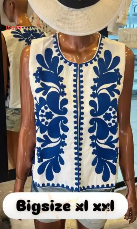 يلك مطرز قياس كبير