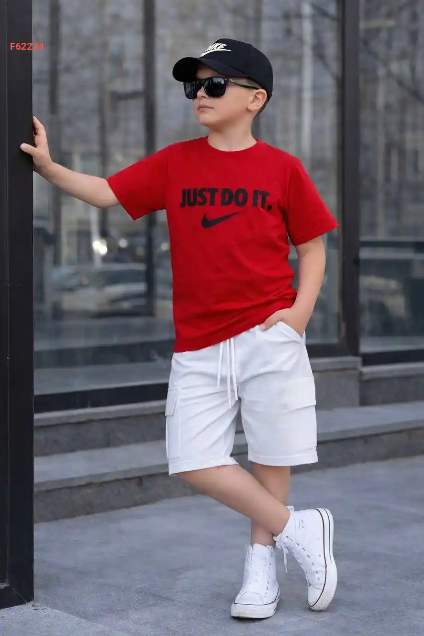 طقم شورت صبياني ماركة