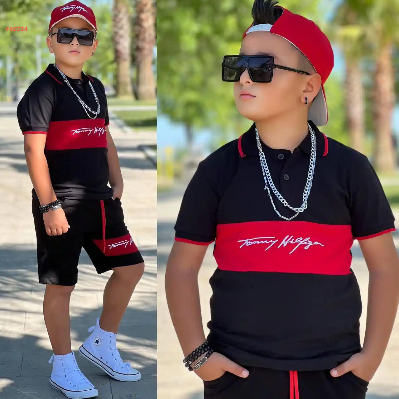 طقم شورت صبياني ماركة