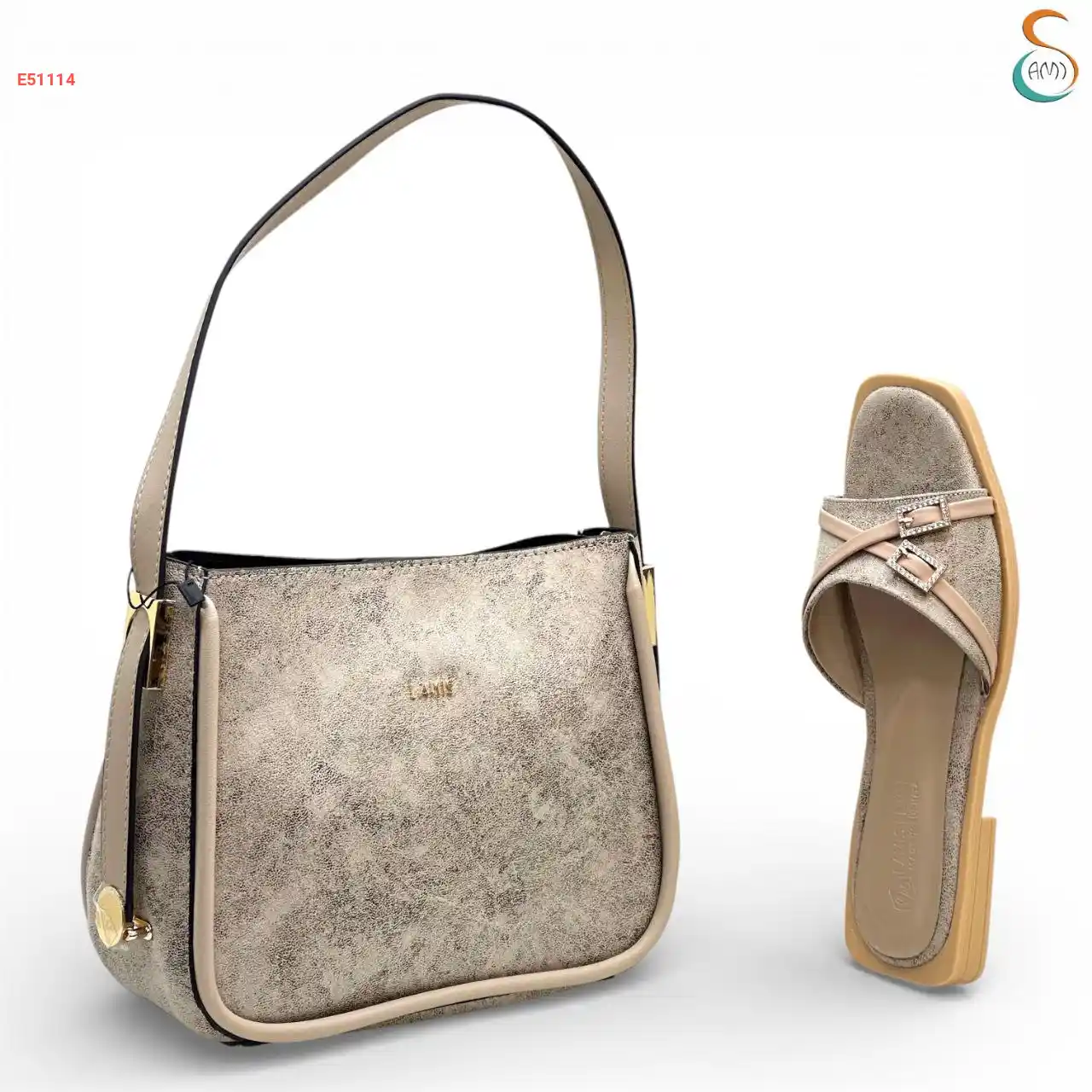 طقم حقيبة مع حذاء نسائي