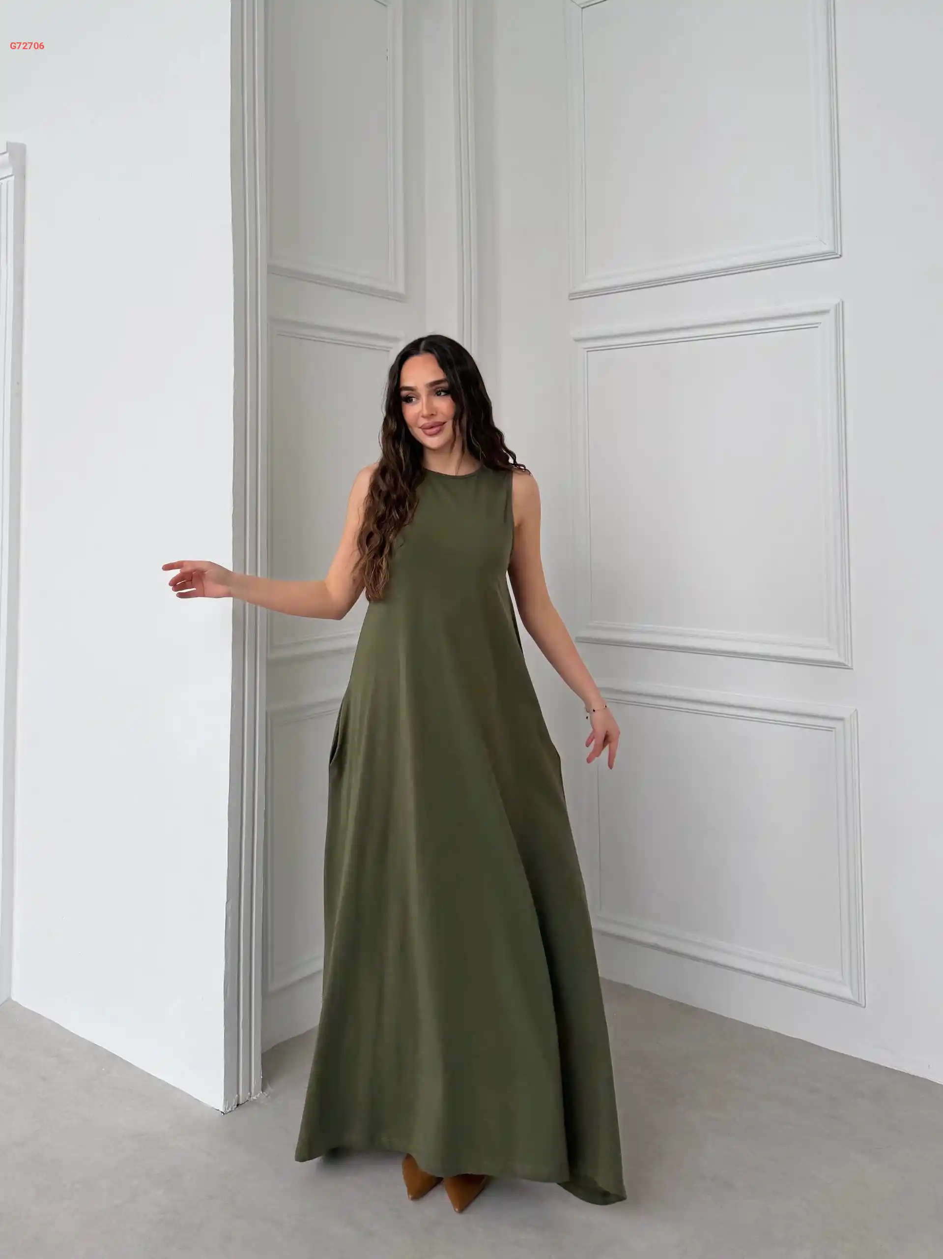 فستان طويل حفر