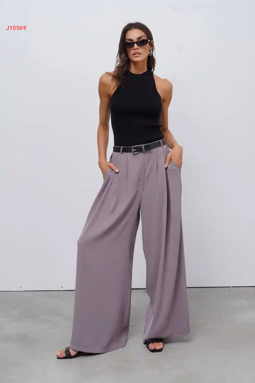 بنطال عريض بجيوب