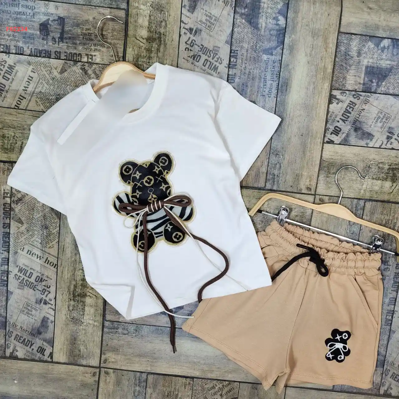 طقم شورت بناتي