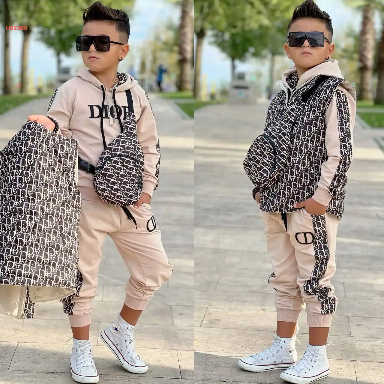 بيجامة صبياني ماركة مع فيست وحقيبة