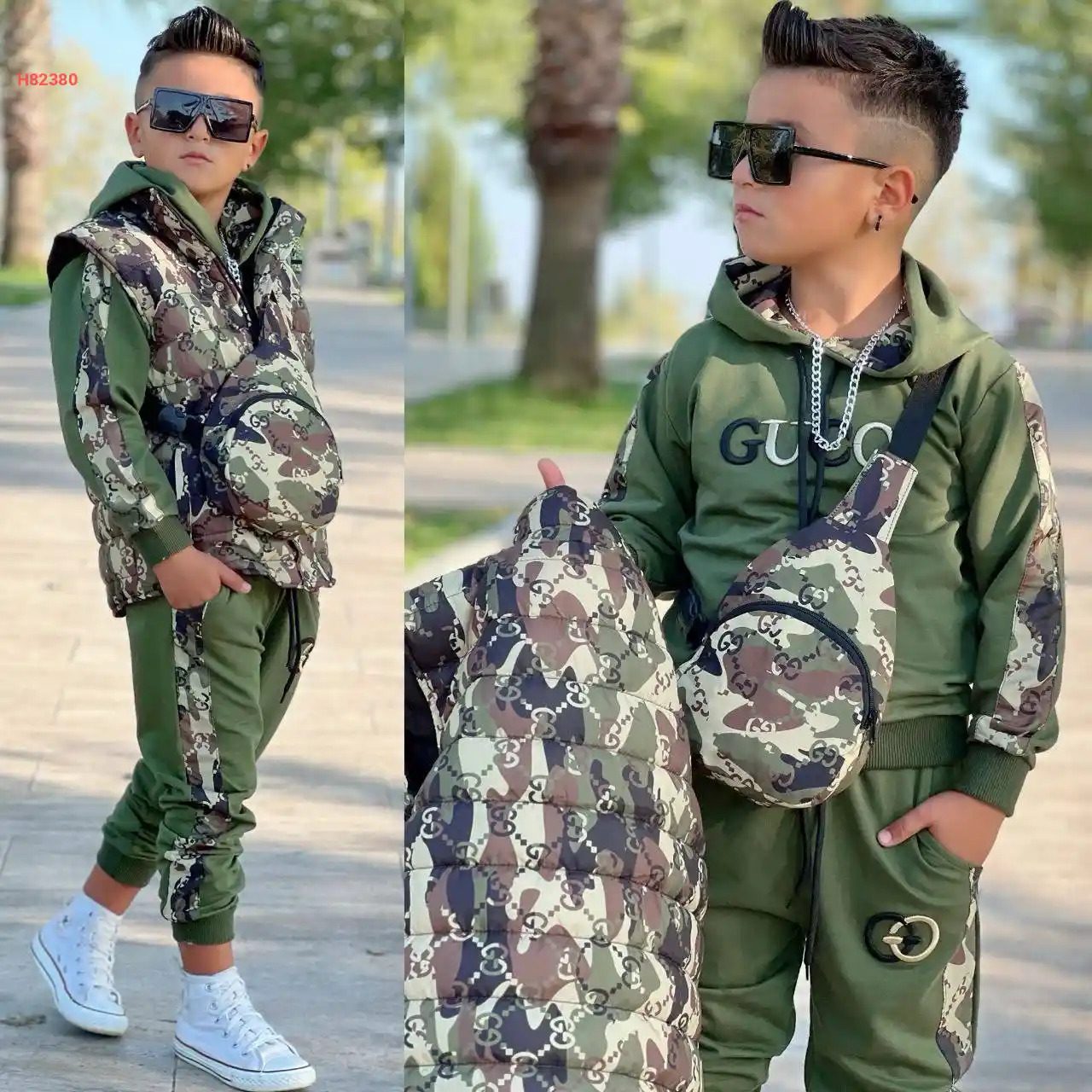 بيجامة صبياني ماركة مع فيست وحقيبة