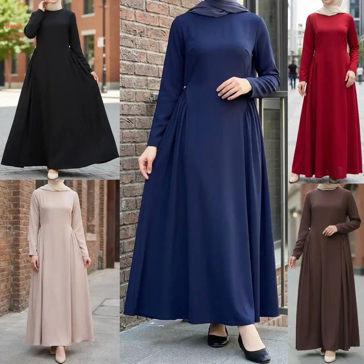 فستان طويل كلوش مخصر