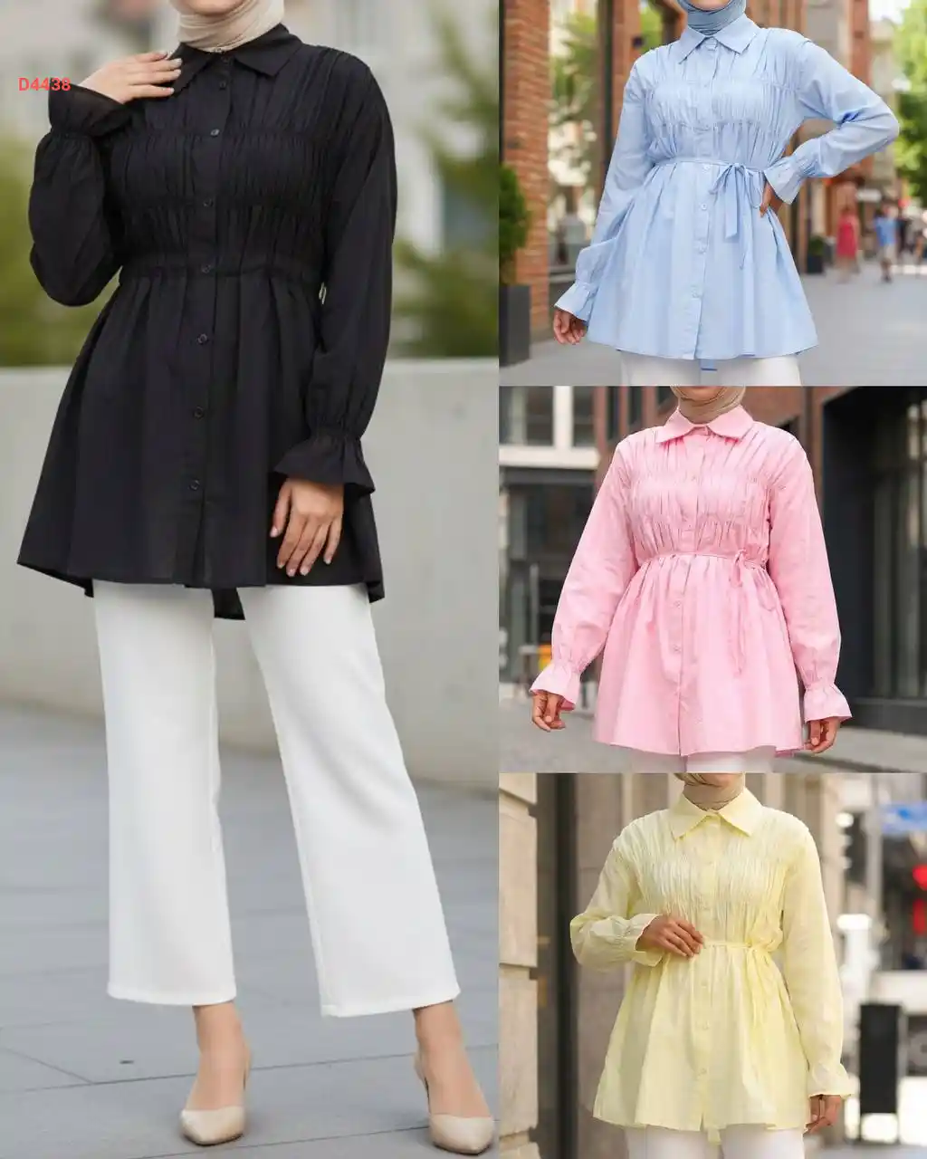 قميص فوال بتفاصيل مجمعة