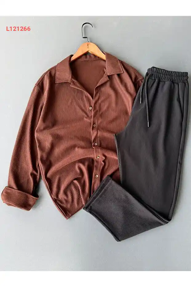 مجموعة بييليرسي القميص والبنطلون المريح 2 في 1