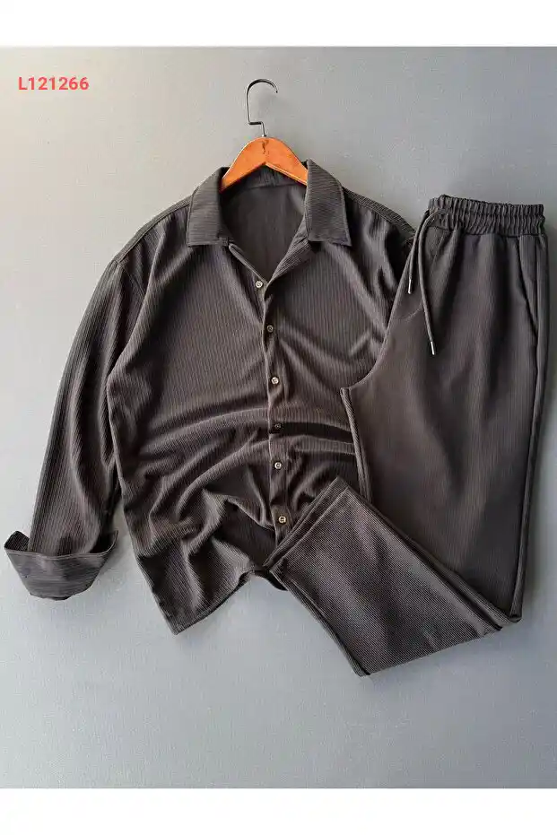 طقم بييليرسي المريح: قميص وسروال بقصّة مثالية