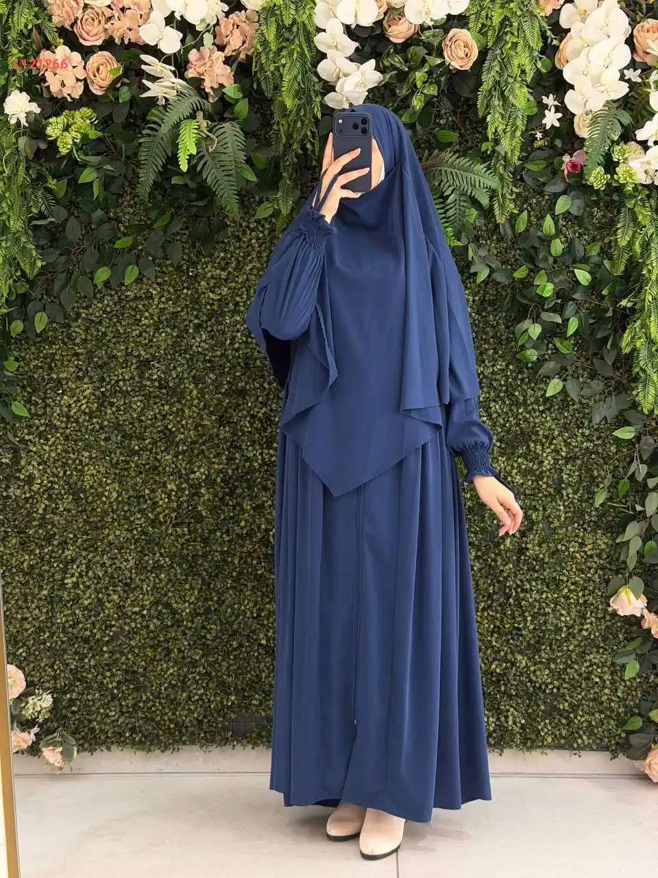 فستان طويل مع خمار