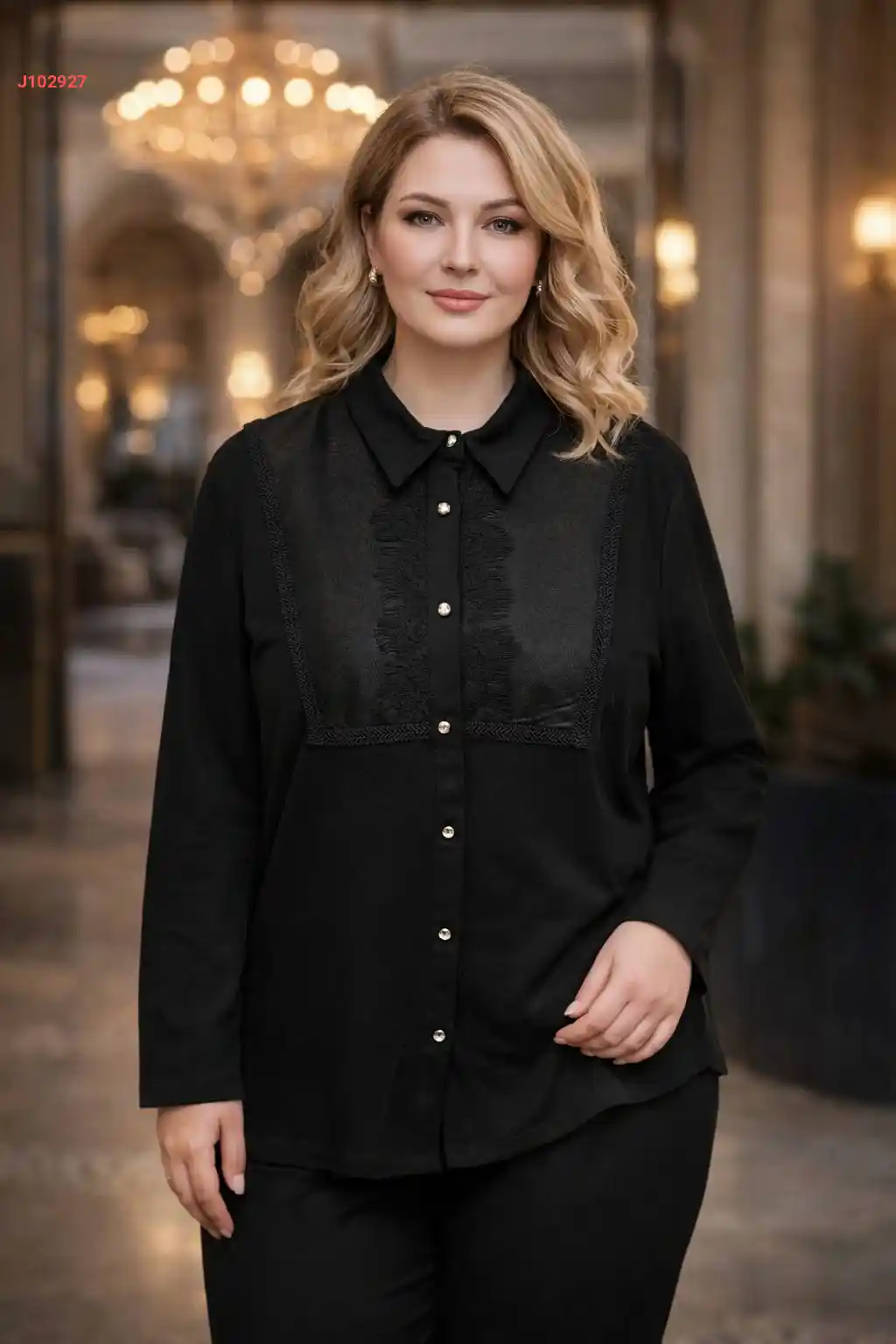 قميص كريستال قياس كبير