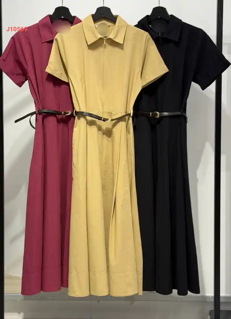 فستان صيفي بسحاب نصفي