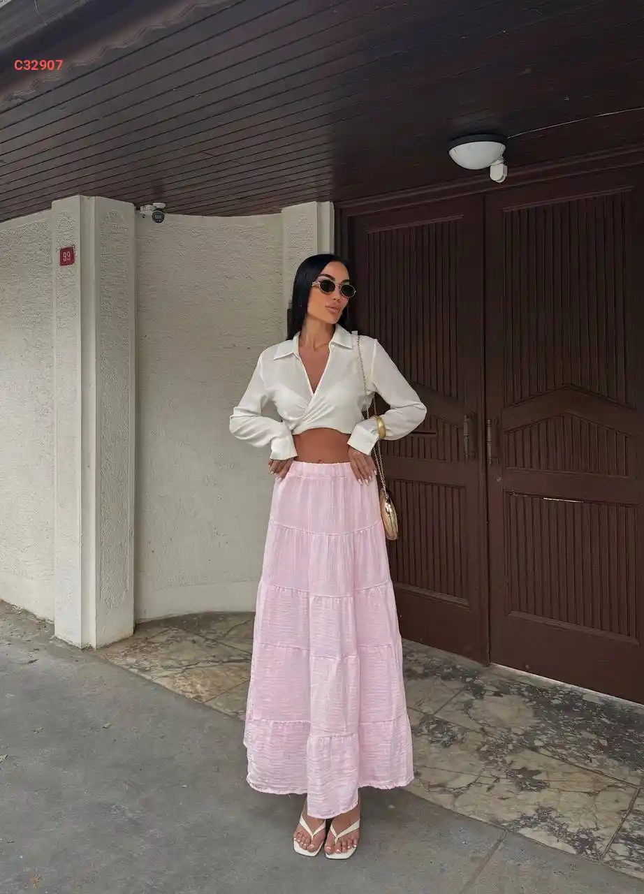 تنورة طويلة موسلين