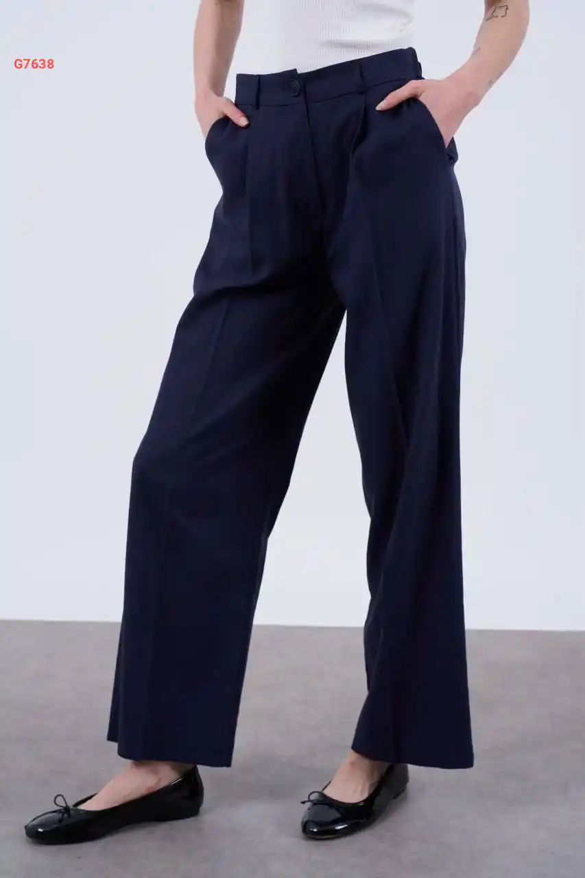 بنطال بساق عريض