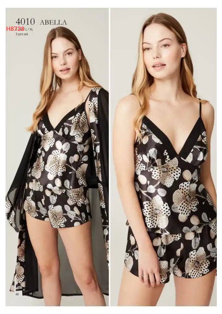 بيجامة شورت مع كمينو نوم