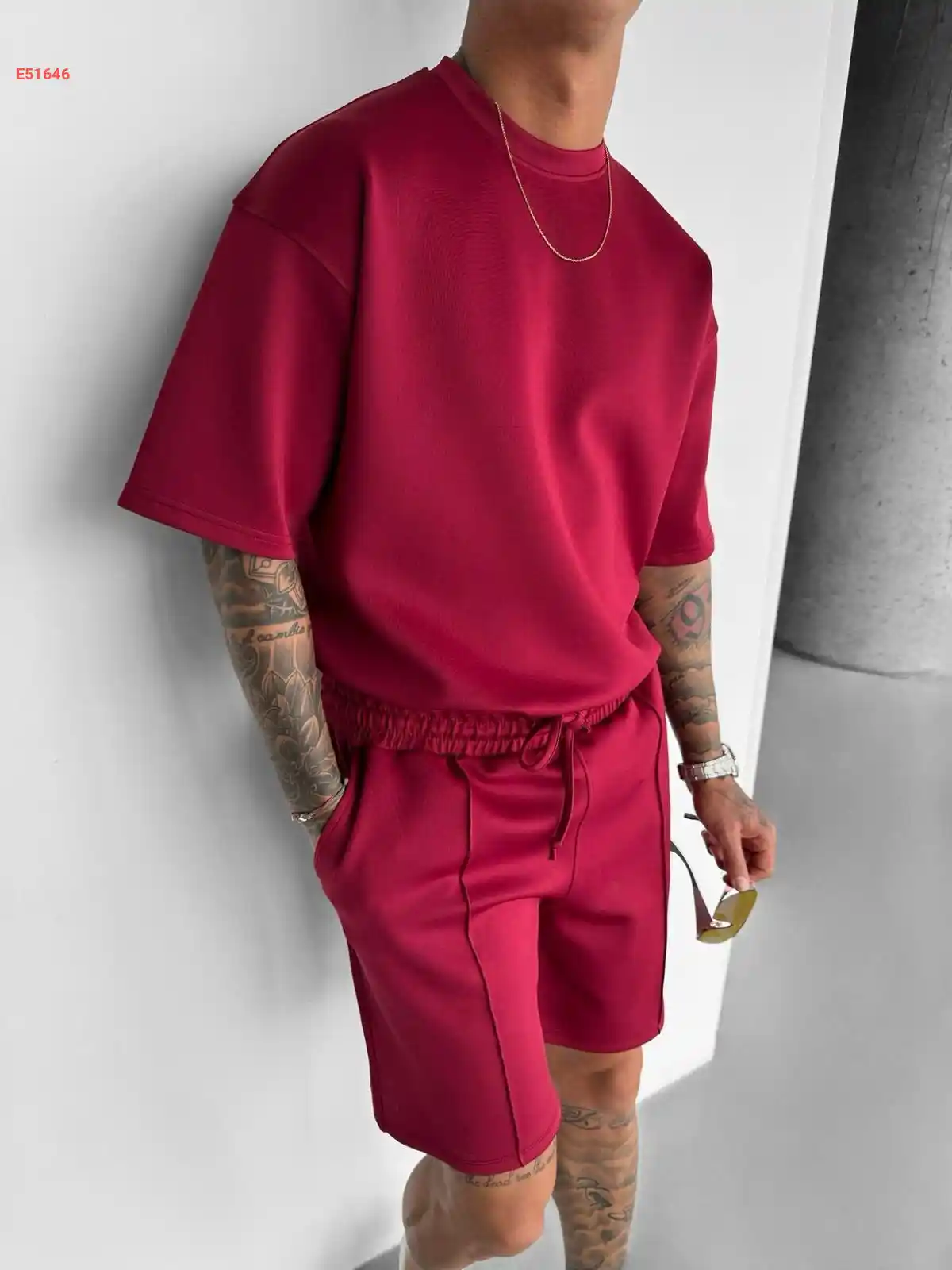 طقم شورت رجالي سبور