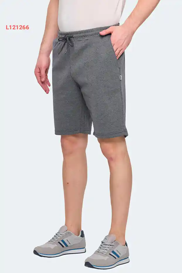 شورت سلازينجر NUKE I رجالي مريح بجيوب رمادي داكن