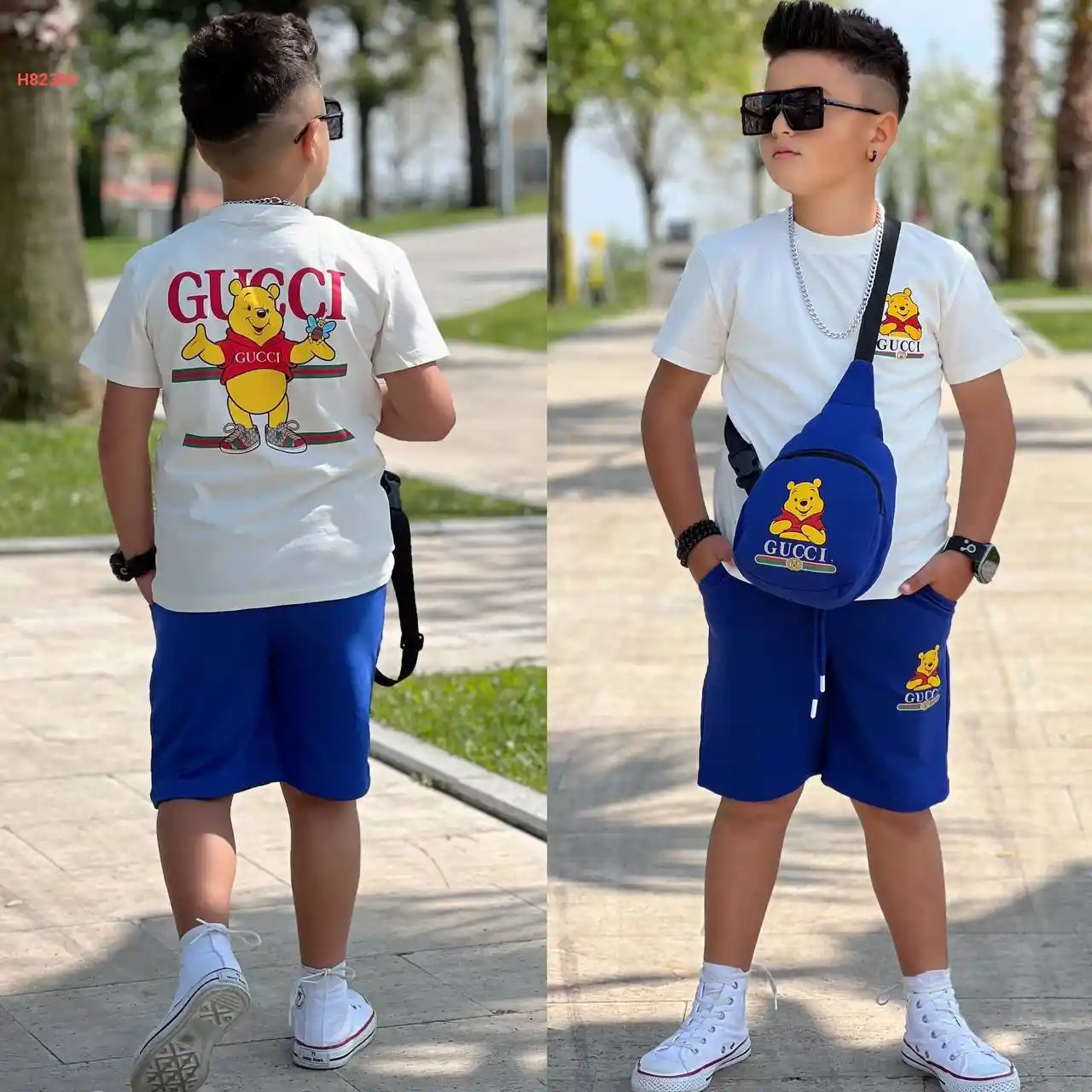 طقم شورت صبياني ماركة