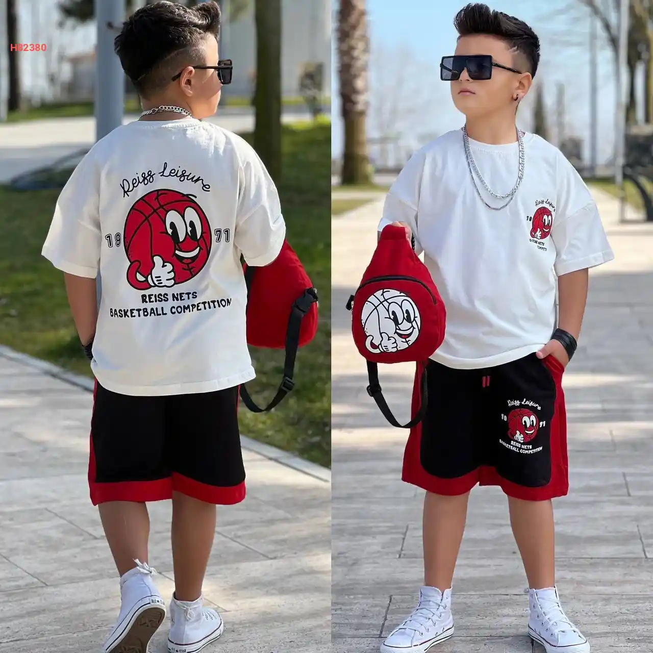 طقم شورت صبياني