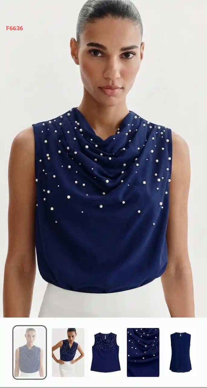 بلوزة حفر مزينة لولو بياقة ديغاجي