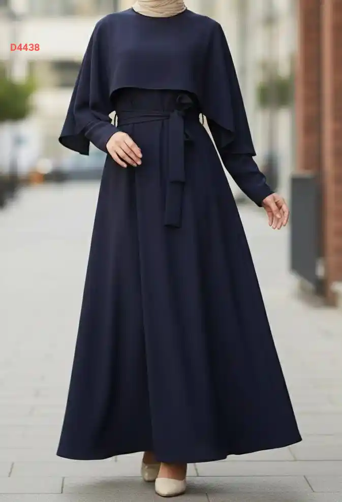 فستان طويل مع زنار