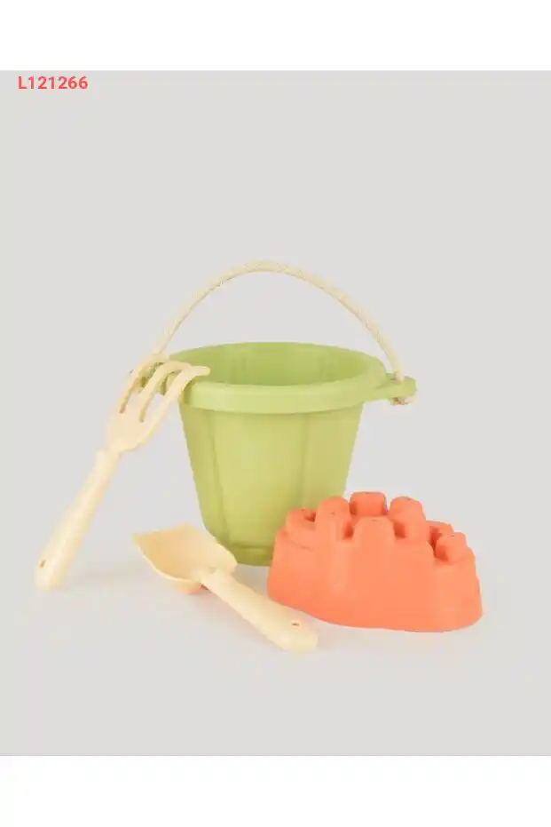 مجموعة ألعاب دلو الرمل والشاطئ للأطفال - لون أخضر