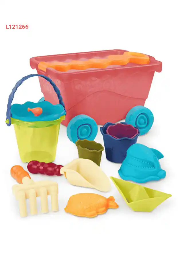 عربة شاطئ ب.تويز الحمراء