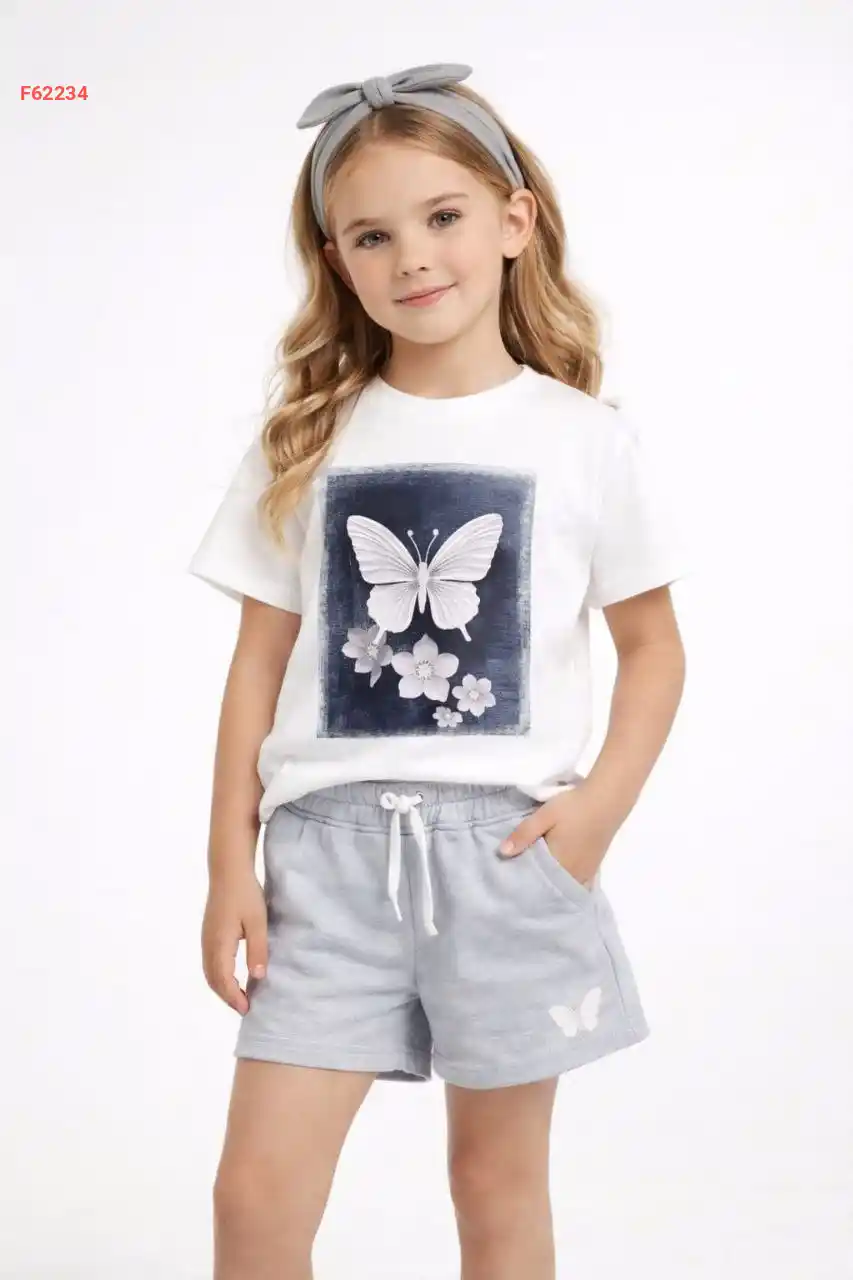 طقم شورت بناتي