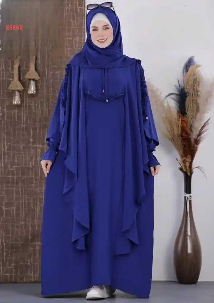 ادناء فرنسي عباية مع شال