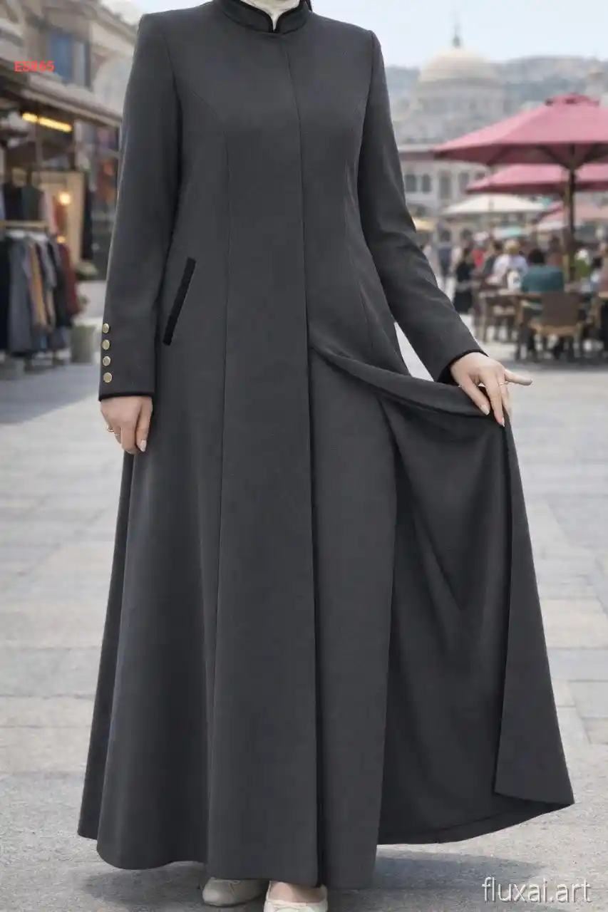 طقم بنطال دبل مع مانطو