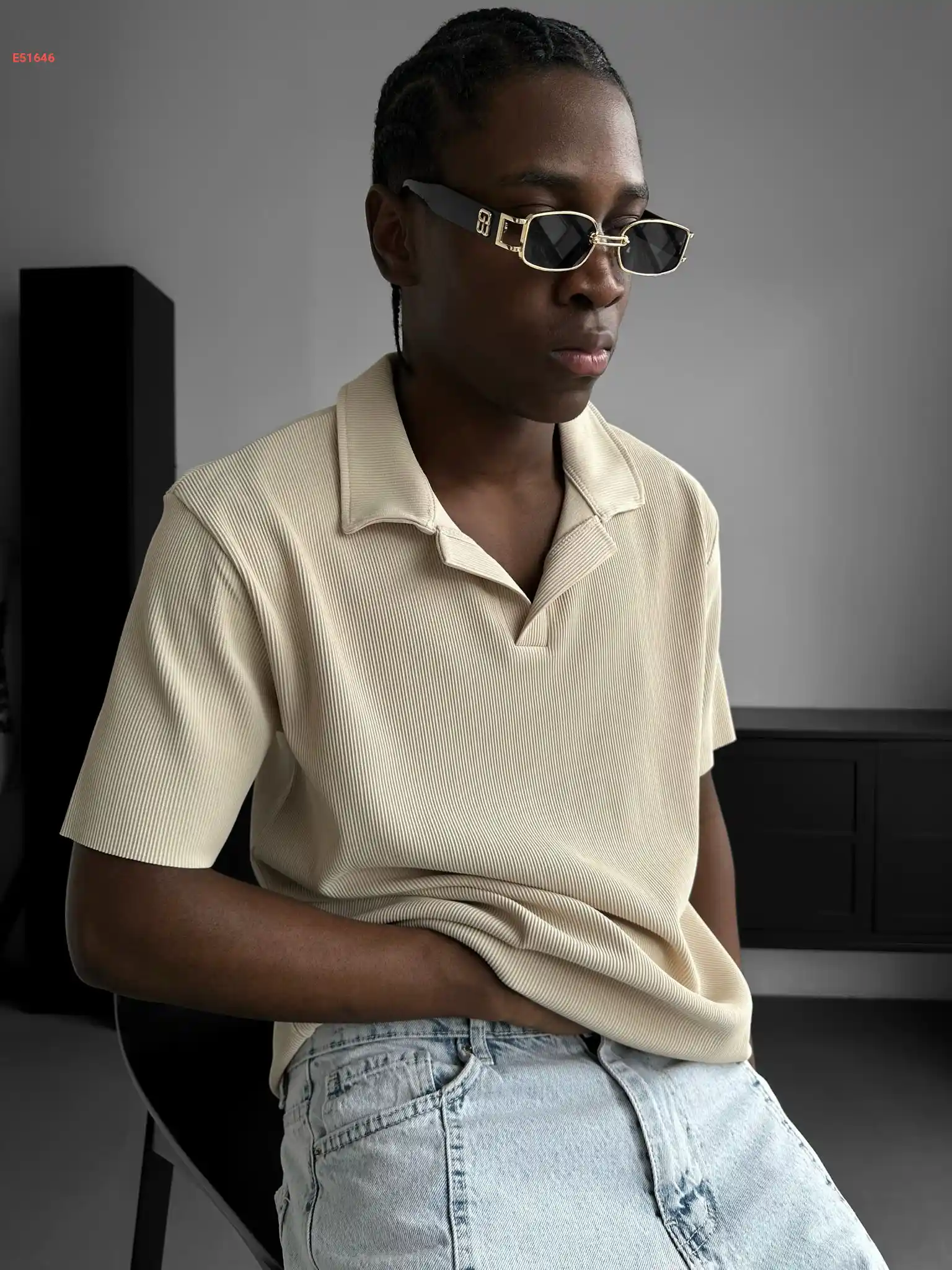 تيشرت رجالي تريكو قبة بولو