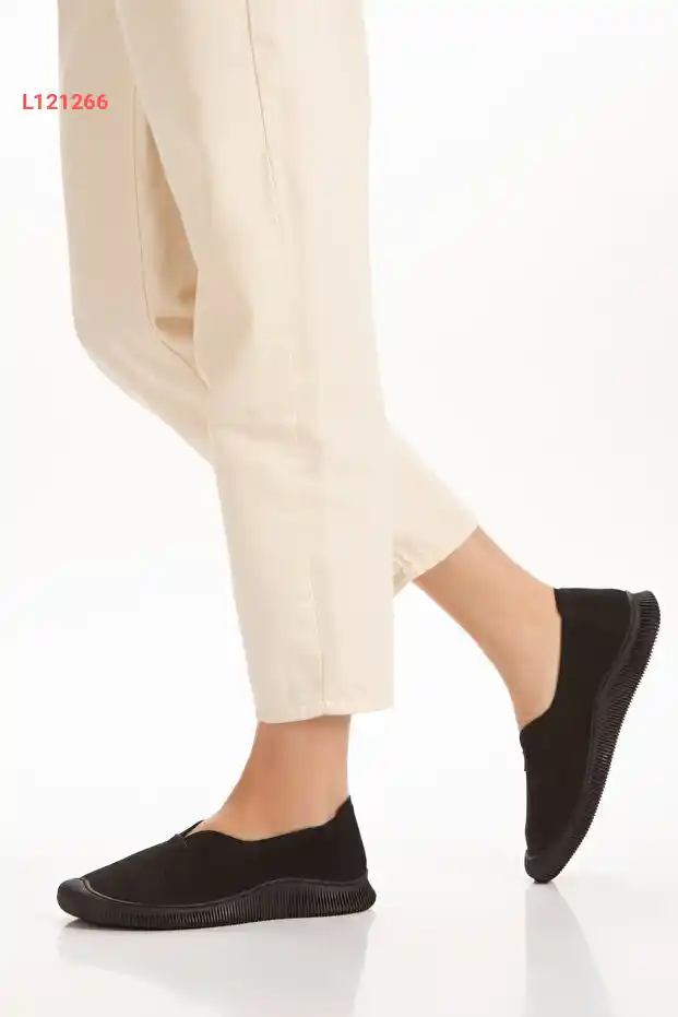 أحذية إلفينشوز روبي الجلدية الأصلية للنساء - حذاء يومي أسود للمشي