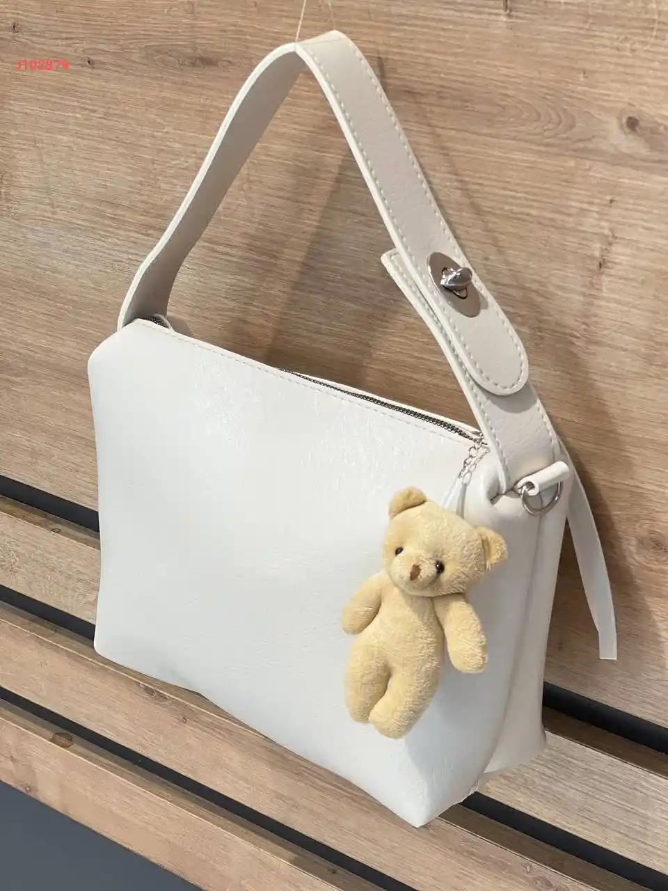 حقيبة يد جلد مع بورتكليه